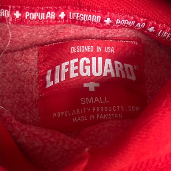 Las Vegas Red Kids Lifeguard Hoodie - Picture 2 of 4